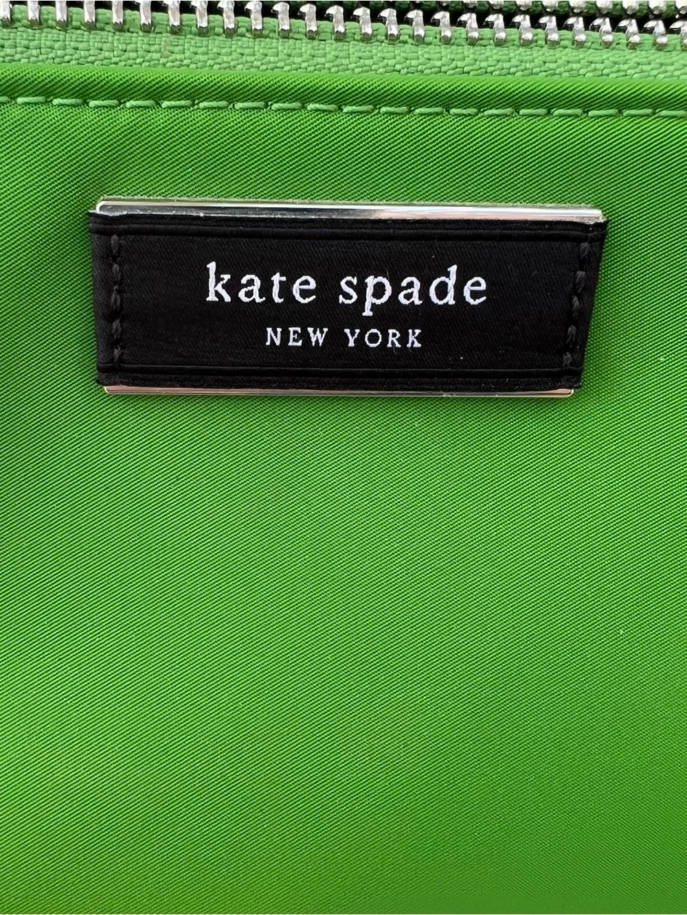 Kate Spade Green Leather and Nylon Crossbody Bag